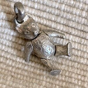 Silver 925 movable parts bear pendant